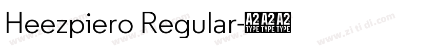 Heezpiero Regular字体转换